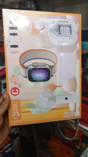 D96 Plus Smart Watch With Airpod and Hand Fan