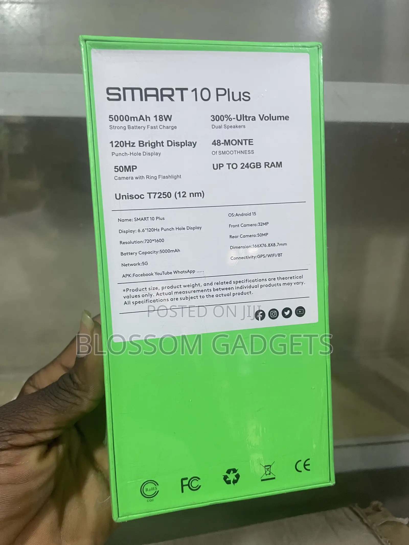 New Infinix Smart 10 Plus 128 GB Black