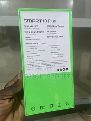 New Infinix Smart 10 Plus 128 GB Black