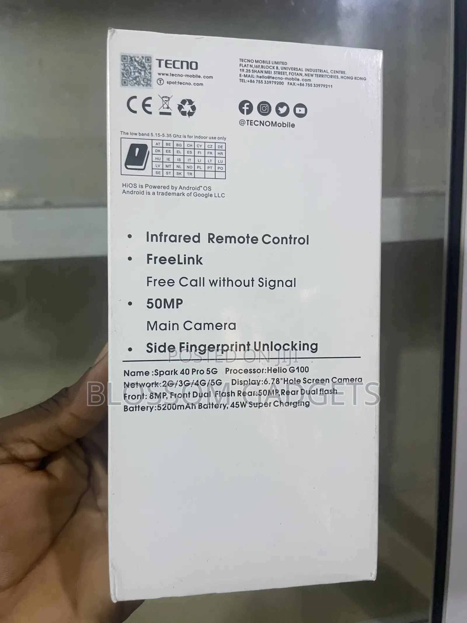 New Tecno Spark 40 Pro 256 GB Silver