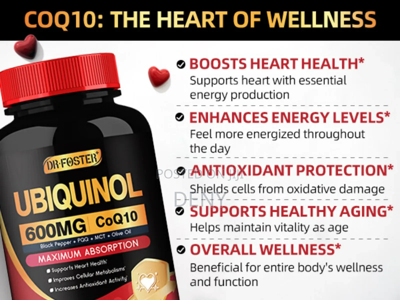 Ubiquinol Coq10 600mg 120 Capsules