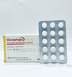 Glucophage 500mg by 15×30