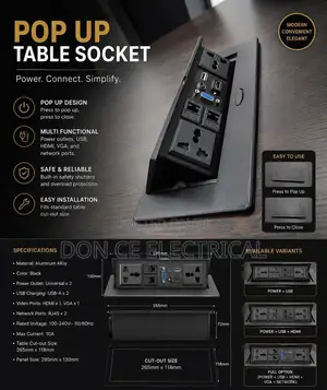 Popup Table Socket
