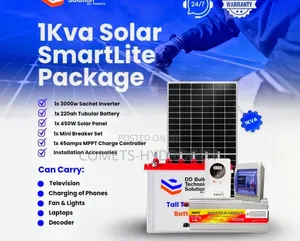 Full 1kva Solar System Promo Pack, Power Basic Loads +Basic Protection