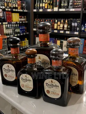 Don Julio Reposado Tequila Cartoon of 12 Bottles
