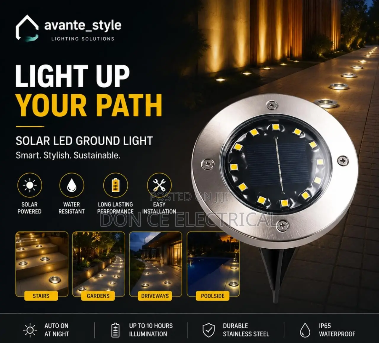 Solar Floor Light