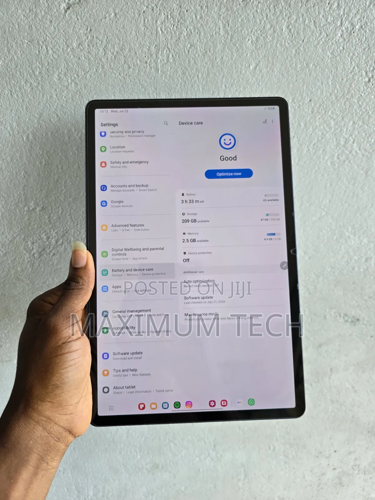 Samsung Galaxy Tab S7+ 256 GB Blue