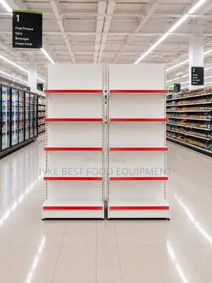 One Side Supermarket Shelves