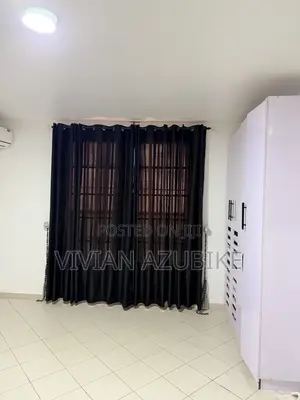 Black Curtains Made of Velvet and Chiffon
