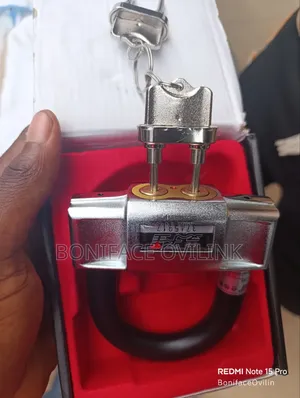 Heavy-Duty, Anti-Acid/Double-Key Disc Lock