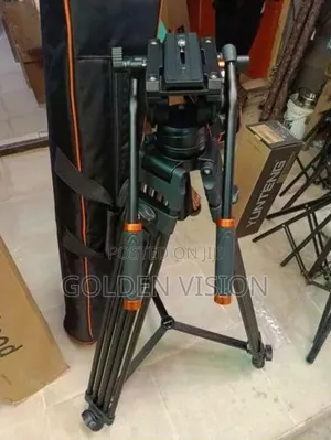 Heavy Duty Professional Camera Tripod Stand Double Hand