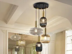 VALO Multi-Glass Cascade Chandelier