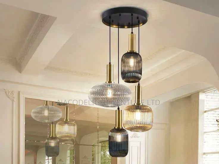 VALO Multi-Glass Cascade Chandelier