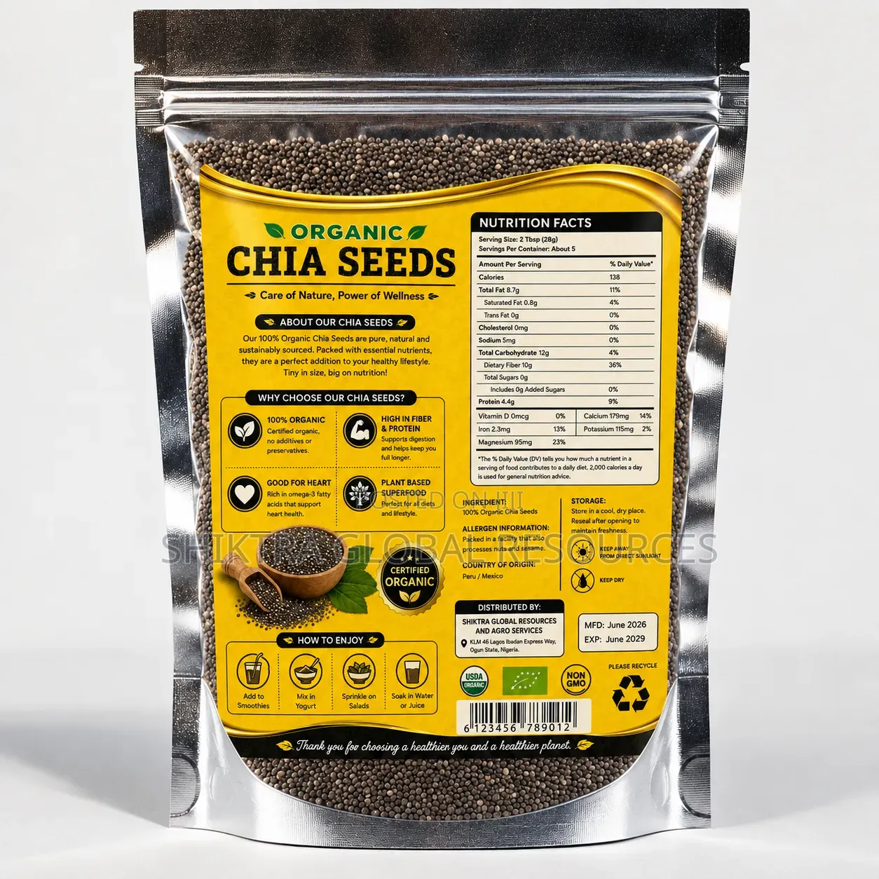 Organic Chia Seed 150g