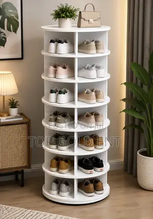8 Layers Rotating Shoe Rack