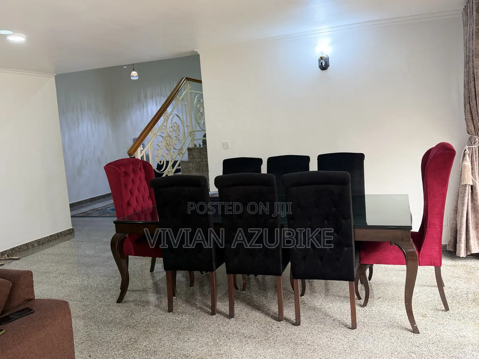 Imported Dinning Table and Six Chairs