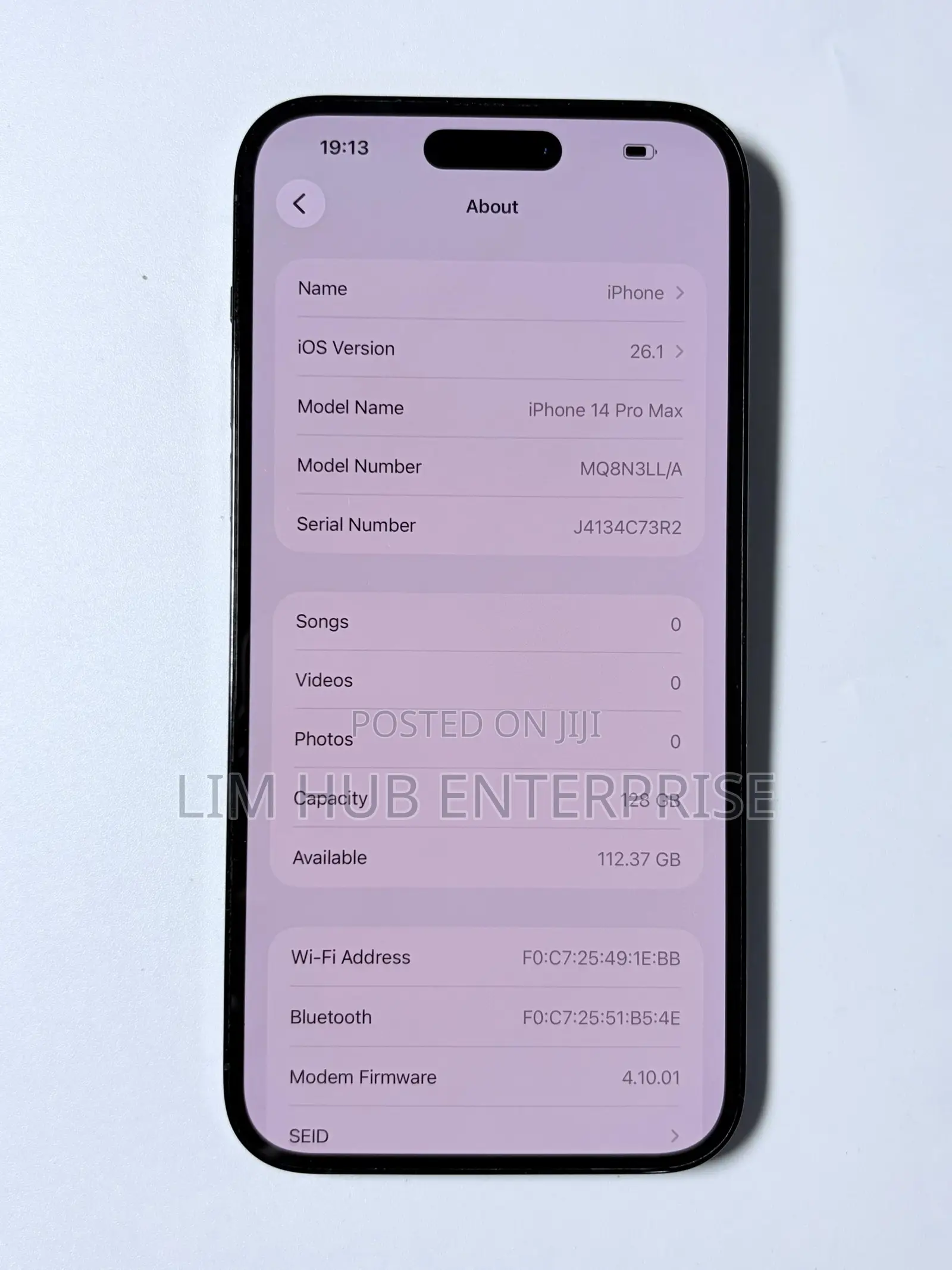 Apple iPhone 14 Pro Max 128 GB Black