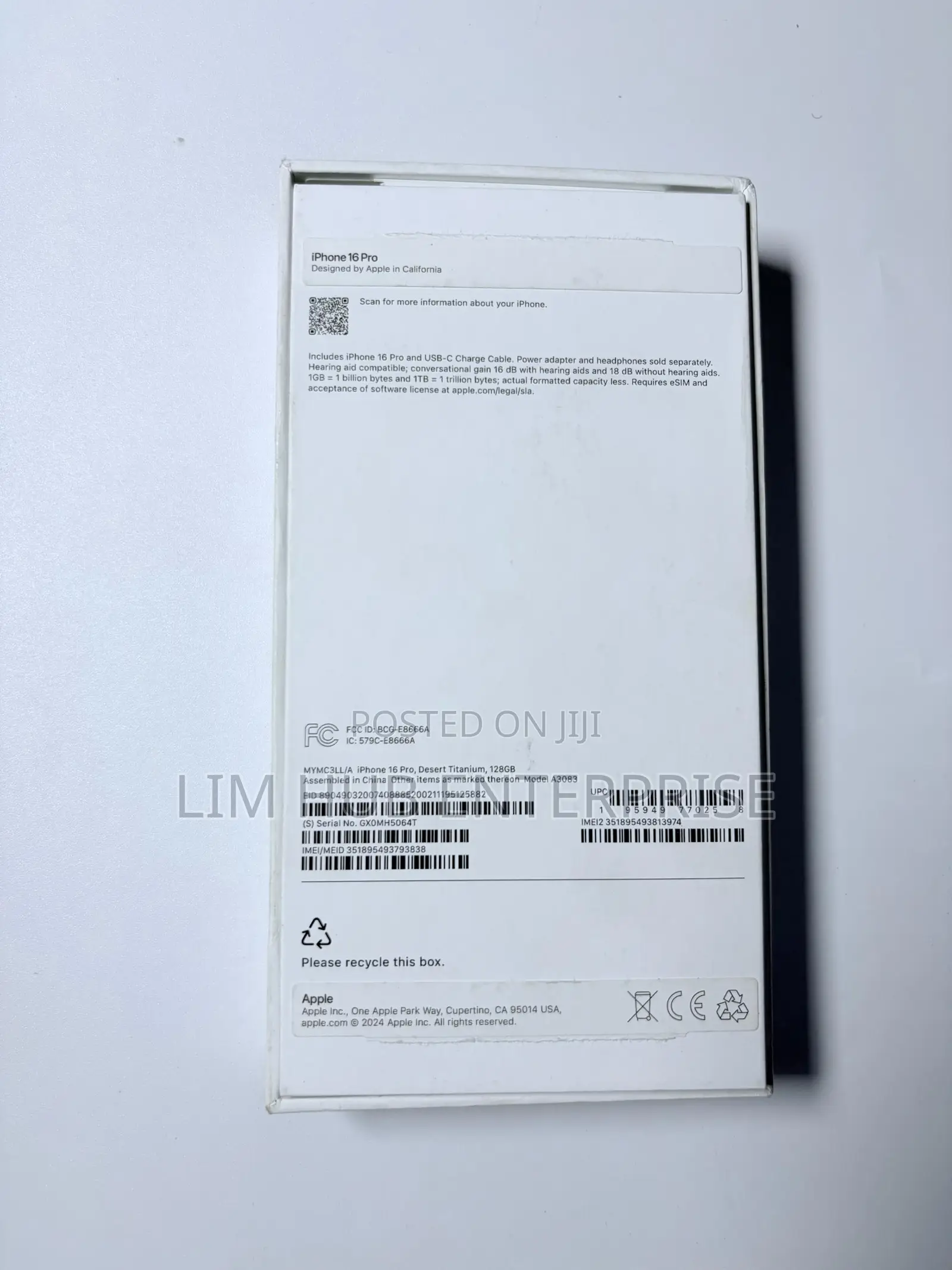 Apple iPhone 16 Pro 128 GB Gold