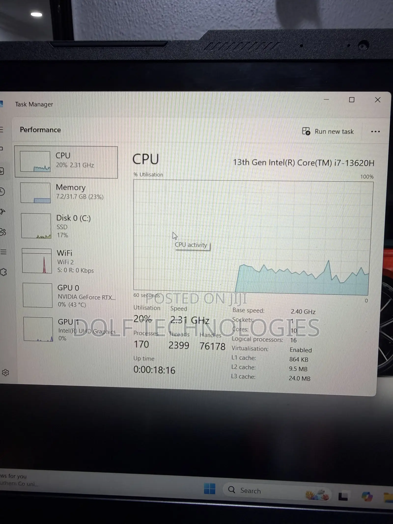 Laptop MSI Cyborg 15 16GB Intel Core i7 SSD 512GB