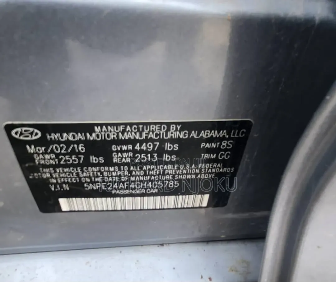Hyundai Sonata 2016 Silver