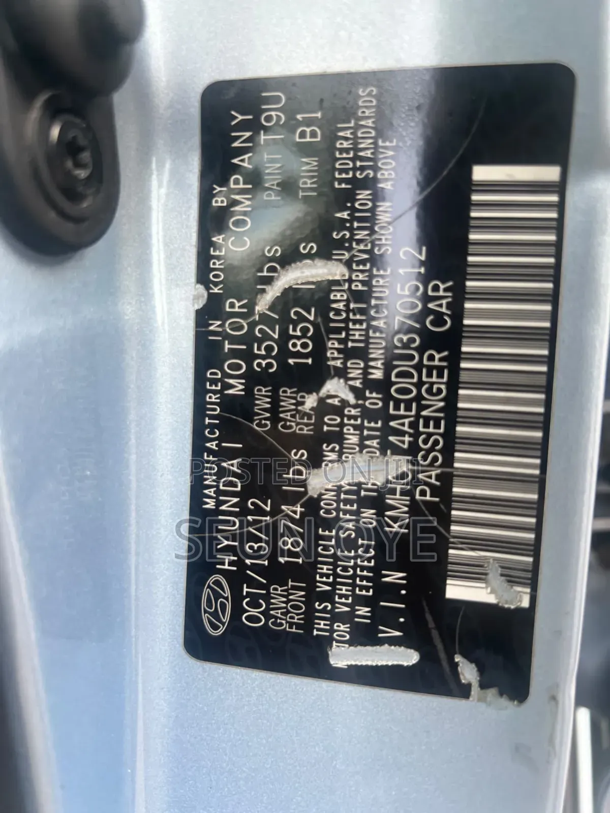Hyundai Accent 2012 Blue