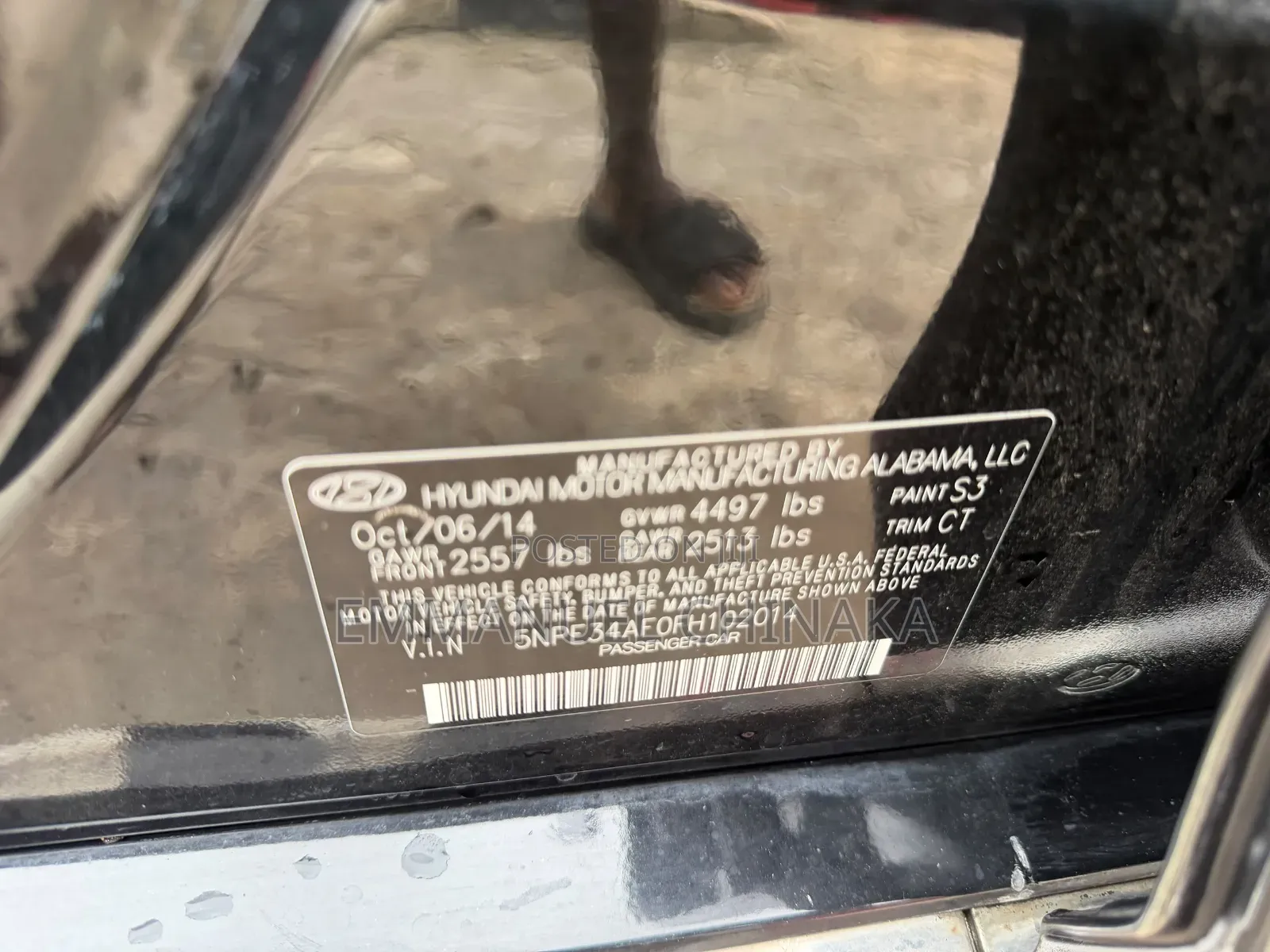 Hyundai Sonata 2015 Black