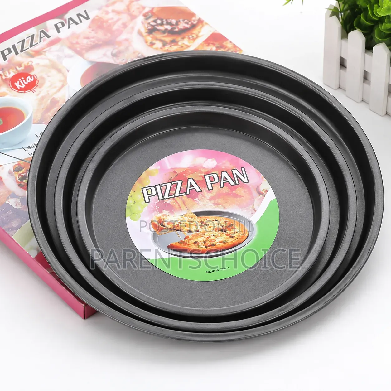 Non-Stick Pizza Pan 3pcs-Small/Medium/ Big Set
