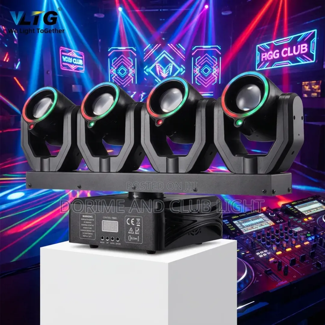 4-Head LED Beam Laser Stage Effect Light
