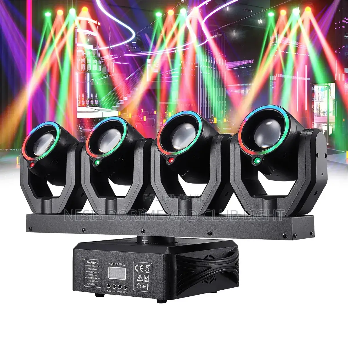 4-Head LED Beam Laser Stage Effect Light