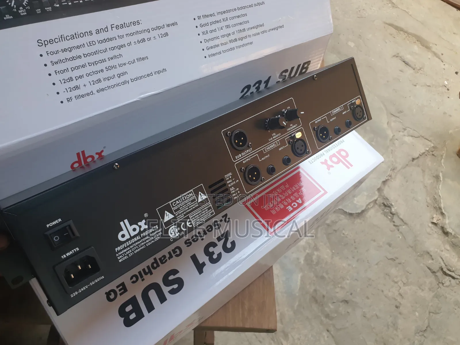 Professional DBX 231 SUB Double Equalizer