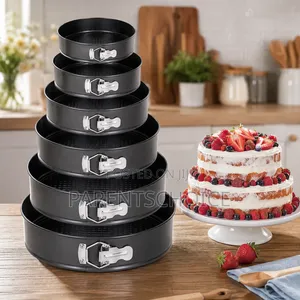 6-Piece Non-Stick Springform Cake Pan Set