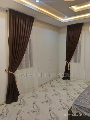 Coffee Brown Turkish Curtains With Accessories