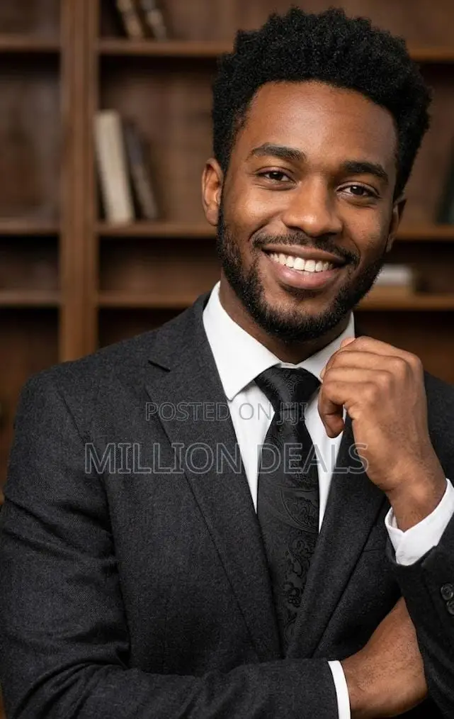 Classic Black Pattern Men's Corporate Long Tie With Pocket Square