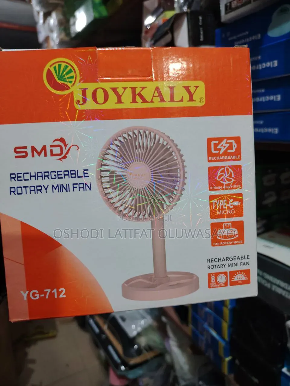 Rechargeable Rotating Fan