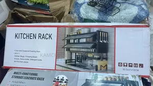 Original Anti Rust Black 2 Step Plate Rack With Spoon and Knife Holder