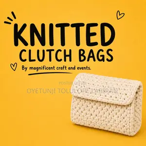 KnittedClutchBag! Soft. Stylish. Handmade. Looking for a Classy