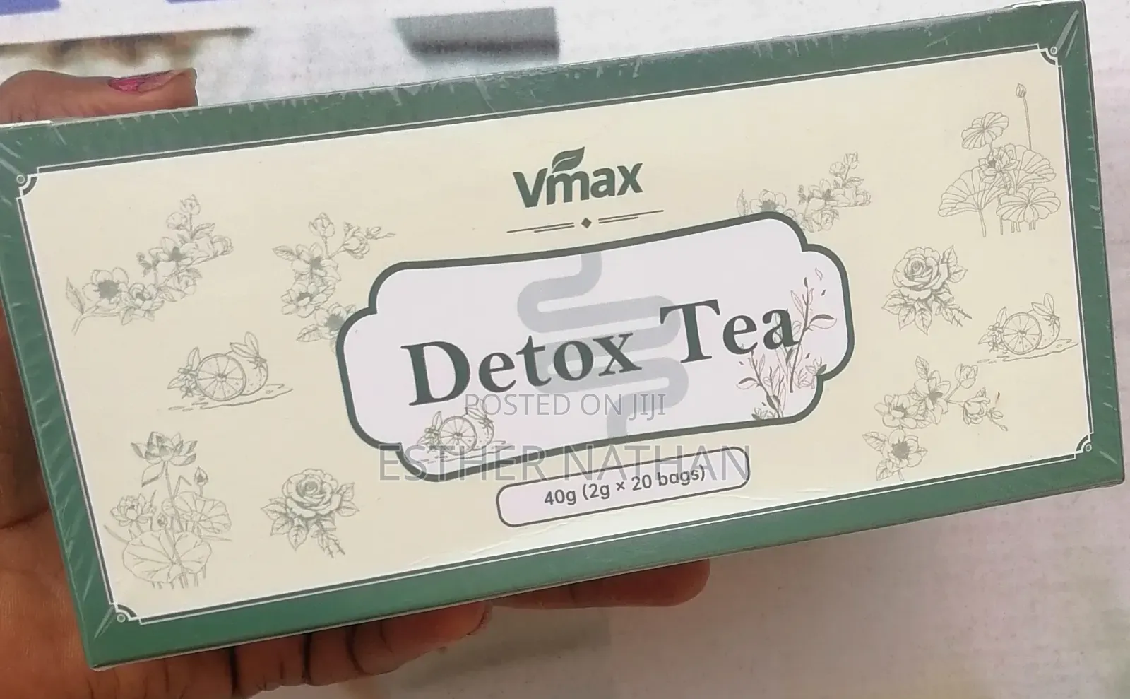 VMAX Detox Green Tea Gentle Colon Cleanser Digestive Support Tea