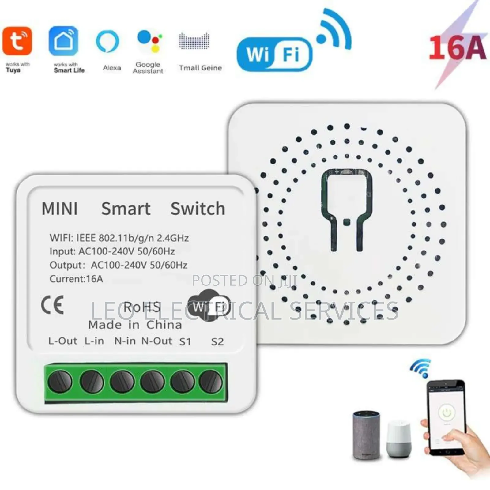 Mini WiFi Smart Switch (16A) – Control Your Home From Anywhere