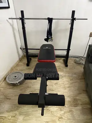 Gym Bench and Weight