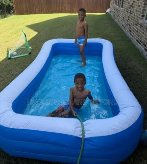 Large Inflatable Family Swimming Pool – Portable Outdoor Paddling Pool