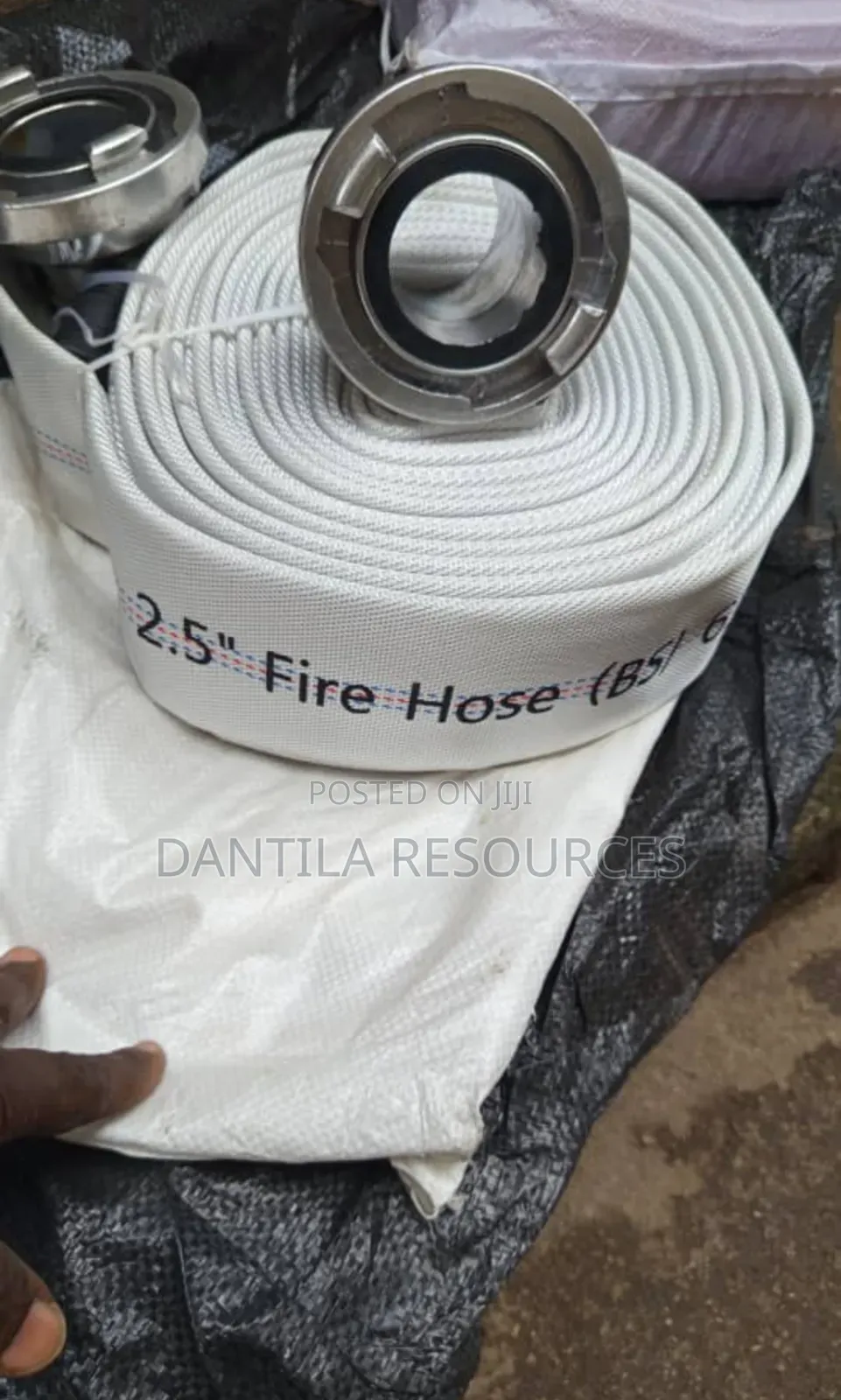 2-1/2" Canvas Fire Hose With Coupling