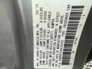 Honda Accord 2014 Silver