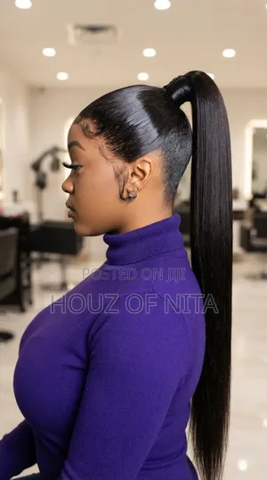 High Quality Human Hair Frontal With Ponytail