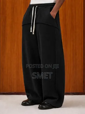 Premium Unisex Wide-Leg Baggy Joggers – Multiple Colors Available