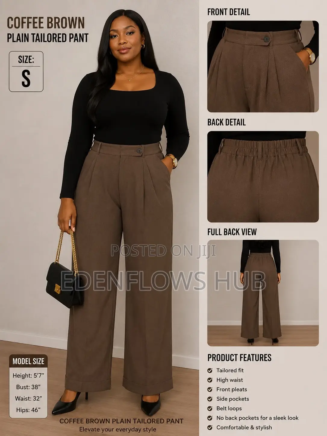 Premium Plain Tailored Pants