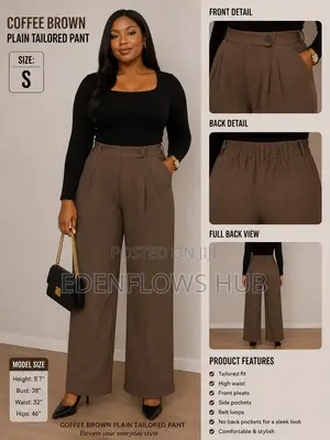 Premium Plain Tailored Pants