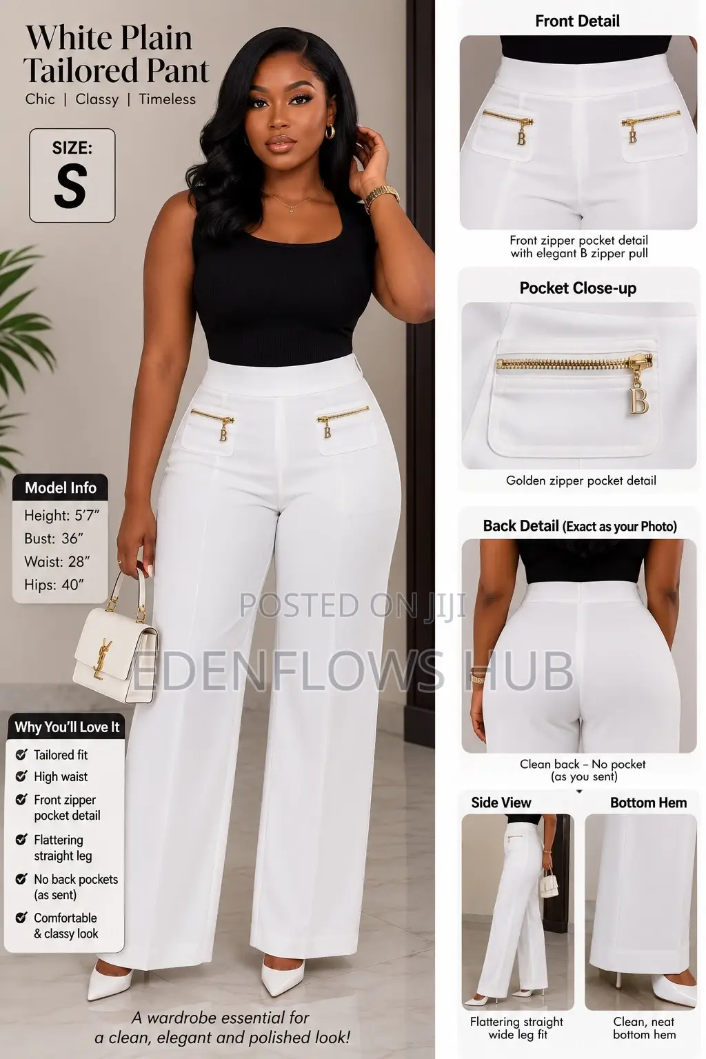 Premium Plain Tailored Pants