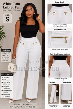 Premium Plain Tailored Pants