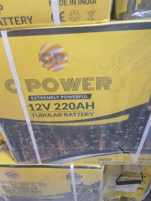 G Power 220Ah 12V Tubular Battery