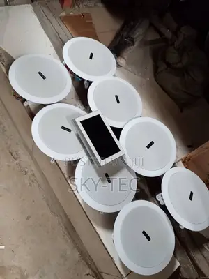 30watts 8pcs Passive Ceiling Speaker With 7inches Android Amplifier